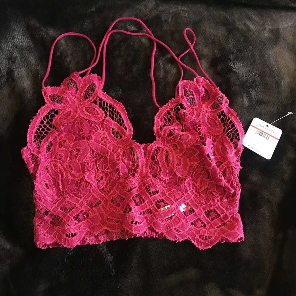 Free People Adella Bralette in Pink